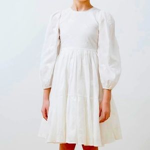 Petite Amalie Embroidered Butterfly Dress - White - 3T NWT